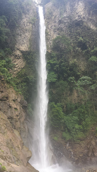 Waterfall near Banos Ecuador