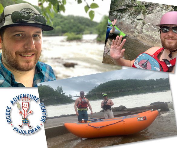 Guide Kris Kross on the Ocoee River