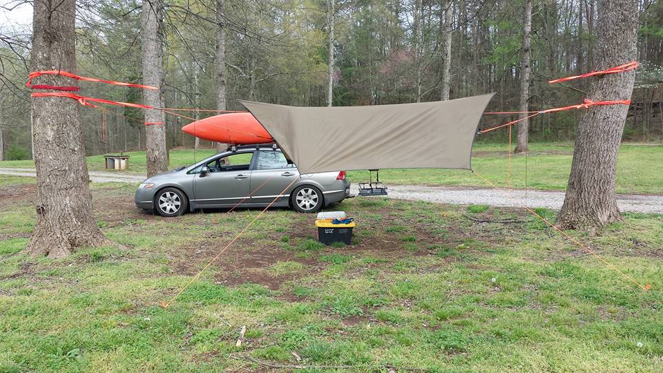 Car camping near the ocoee river
